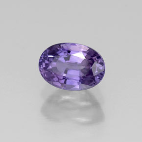 Safira violeta natural 0,80ct, corte oval, VS
