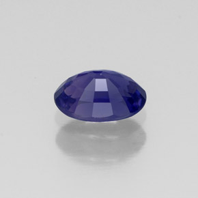 Safira violeta natural 0,63ct, corte oval, VS