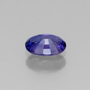 Safira violeta natural 0,52ct, corte oval, VS