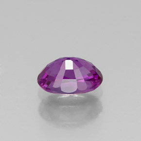 Safira violeta natural 0,67ct, corte oval, VVS