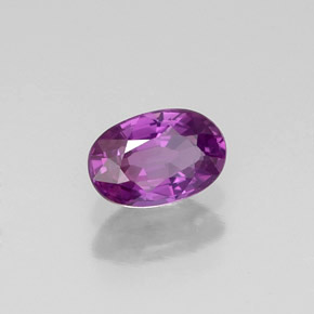 Safira violeta natural 0,62ct, corte oval, VVS-VS
