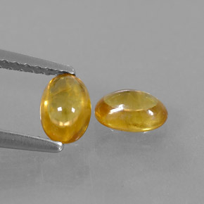 Pedras preciosas de safira amarelo natural de  ct, transparente, transparente/translúcido