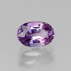 Safira violeta natural 0,74ct, corte oval, VVS