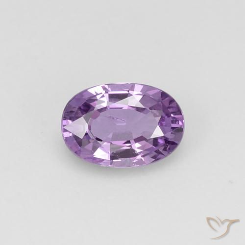0.58ct Natural Violeta Claro-Médio Safira, oval, VS