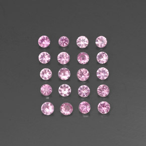 Pedras preciosas de safira rosa natural de  ct, corte redondo, VVS-VS