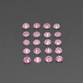 Pedras preciosas de safira rosa natural de  ct, corte redondo, VVS-VS