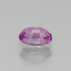 Safira violeta natural 0,72ct, corte oval, VS