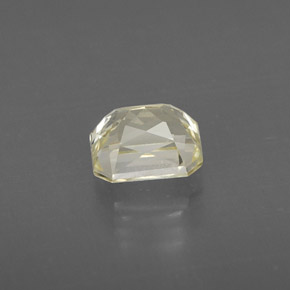 Safira amarelo natural 1,46ct, corte esmeralda, VVS