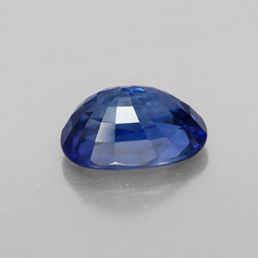 Safira azul natural 2,12ct, corte oval, VVS-VS