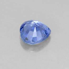 Safira azul natural 1,15ct, formato de coração, VVS