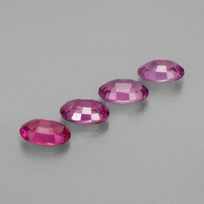 Pedras preciosas de safira multicolorido natural de  ct, corte oval, VVS