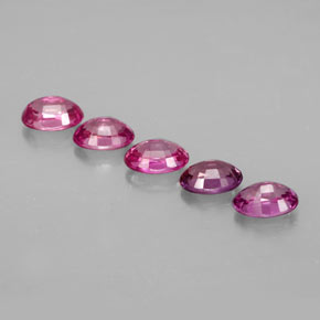 Pedras preciosas de safira multicolorido natural de  ct, corte oval, VVS-VS