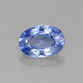 Safira azul natural 0,99ct, corte oval, VVS