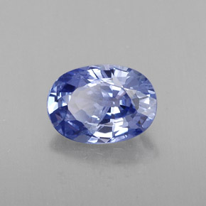 Safira azul natural 1,12ct, corte oval, VS