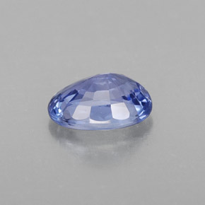 Safira azul natural 1,12ct, corte oval, VS
