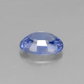 Safira azul natural 1,08ct, corte oval, VS