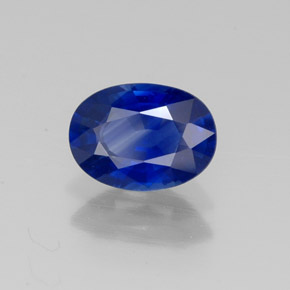 Safira azul natural 1,07ct, corte oval, VVS-VS