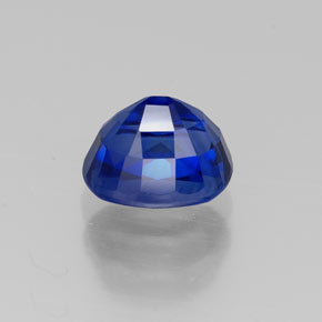 Safira azul natural 1,28ct, corte oval, VVS