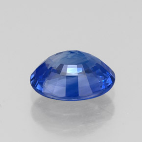 Safira azul natural 1,46ct, corte oval, VS
