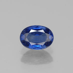 Safira azul natural 0,67ct, corte oval, VS-SI