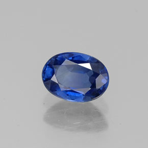 Safira azul natural 0,67ct, corte oval, VS-SI