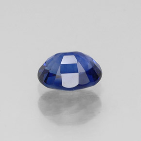 Safira azul natural 0,75ct, corte oval, VS