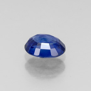 Safira azul natural 0,70ct, corte oval, VS