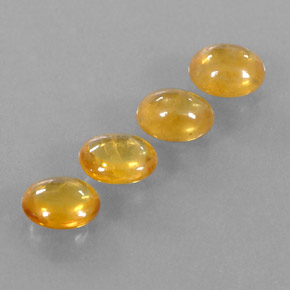 Pedras preciosas de safira amarelo natural de 3,17 ct, transparente, transparente/translúcido