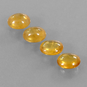 Pedras preciosas de safira amarelo natural de 3,17 ct, transparente, transparente/translúcido