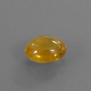 Safira amarelo natural 0,97ct, transparente, transparente/translúcido