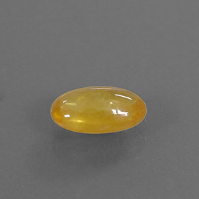 Safira amarelo natural 0,85ct, transparente, transparente/translúcido