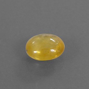 Safira amarelo natural 1,09ct, transparente, transparente/translúcido