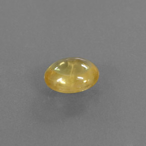 Safira amarelo natural 0,87ct, transparente, transparente/translúcido