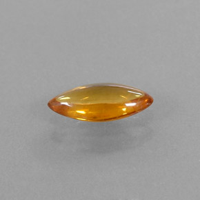 Safira laranja natural 0,74ct, transparente, transparente/translúcido