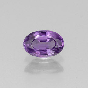Safira violeta natural 0,54ct, corte oval, VVS-VS