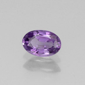 Safira violeta natural 0,54ct, corte oval, VVS-VS