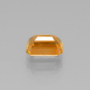 Safira amarelo natural 0,93ct, corte esmeralda, SI
