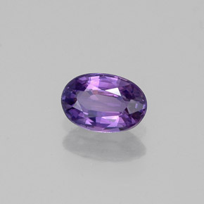 Safira violeta natural 0,59ct, corte oval, VS