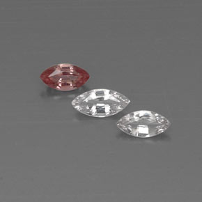 Pedras preciosas de safira multicolorido natural de  ct, marquise, VVS-VS