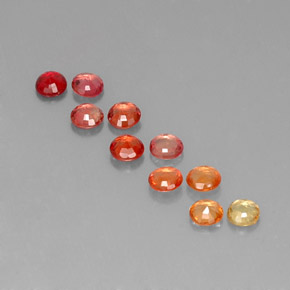 Pedras preciosas de safira multicolorido natural de  ct, corte redondo, VVS-VS