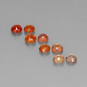 Pedras preciosas de safira multicolorido natural de  ct, corte redondo, VVS-VS