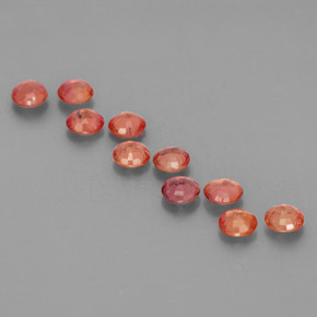 Pedras preciosas de safira multicolorido natural de  ct, corte redondo, VVS-VS