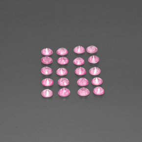 Pedras preciosas de safira rosa natural de  ct, corte redondo, VVS-VS