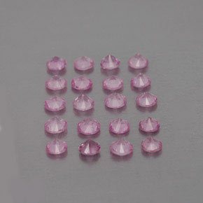 Pedras preciosas de safira rosa natural de  ct, corte redondo, VVS-VS