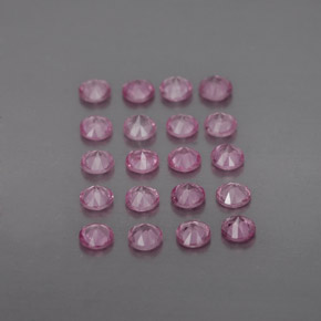 Pedras preciosas de safira rosa natural de  ct, corte redondo, VVS-VS