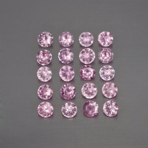 Pedras preciosas de safira rosa natural de  ct, corte redondo, VVS-VS