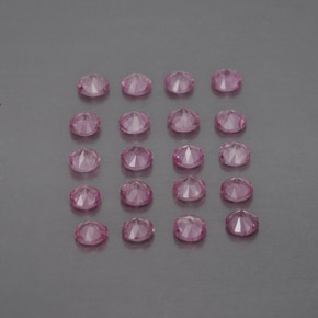 Pedras preciosas de safira rosa natural de  ct, corte redondo, VVS-VS