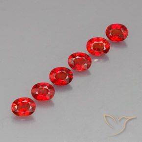 Pedras preciosas de safira laranja natural de 2,15 ct, corte oval, VVS-VS