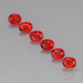 Pedras preciosas de safira laranja natural de 2,15 ct, corte oval, VVS-VS