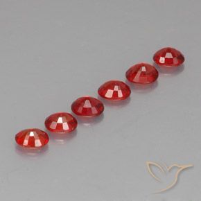 Pedras preciosas de safira laranja natural de 2,15 ct, corte oval, VVS-VS